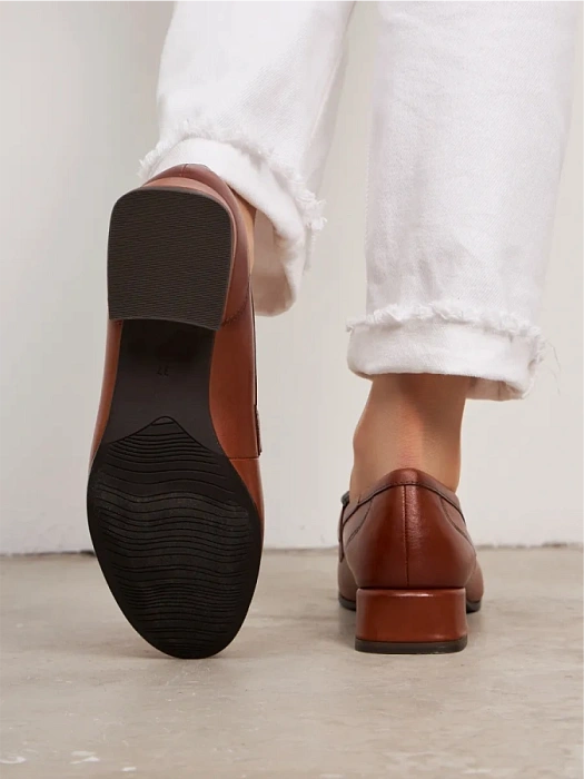 Женские лоферы MARCO TOZZI рыжие, артикул 2-24249-45-305