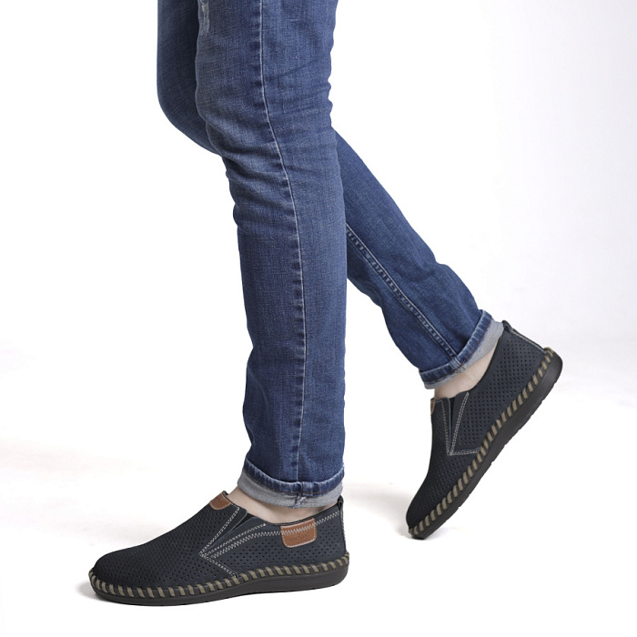 Мужские туфли basic RIEKER синие, артикул B2465-14