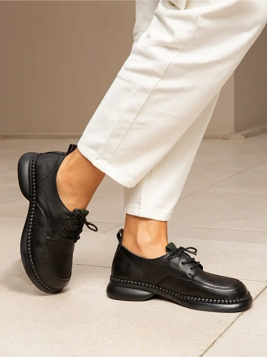 Женские туфли eObuv черные, артикул CTS24-BWLM3-009A