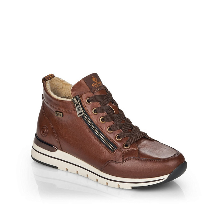 Женские ботинки basic REMONTE коричневые, артикул R6770-23