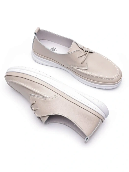 Женские туфли Donna Daniella  бежевые, артикул 53E-80719-2