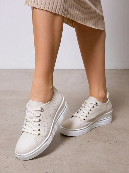 Женские кеды SOFIA-ALEXANDRA бежевые, артикул SA20544-WB