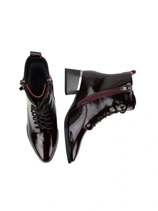 Женские ботильоны FEDERICA RODARI бордовые, артикул 38E-HF25-6195R2