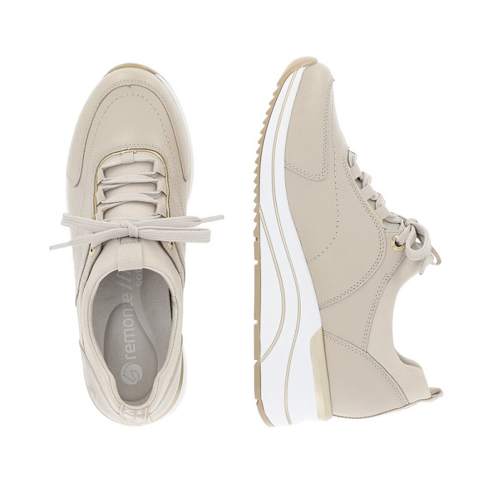Женские кроссовки REMONTE бежевые, артикул D0T05-60