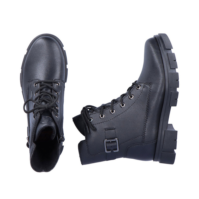 Женские берцы RIEKER черные, артикул Y7114-00