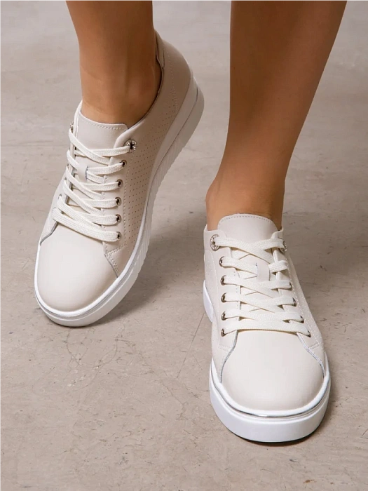 Женские кеды SOFIA-ALEXANDRA бежевые, артикул SA20544-WB