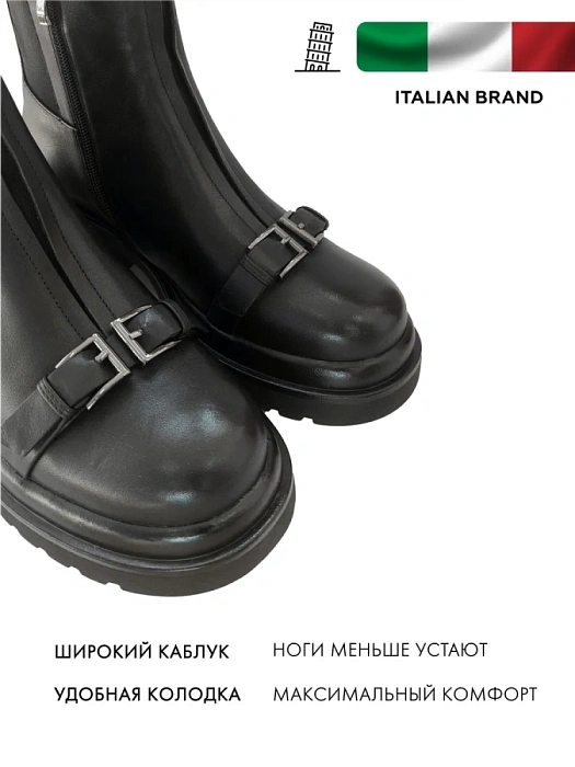 Женские ботинки basic FEDERICA RODARI черные, артикул 38E-F09-A209