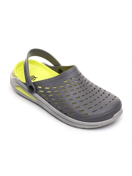 Мужские сабо BRUNO RENZONI  серые, артикул 437398/01-01BR