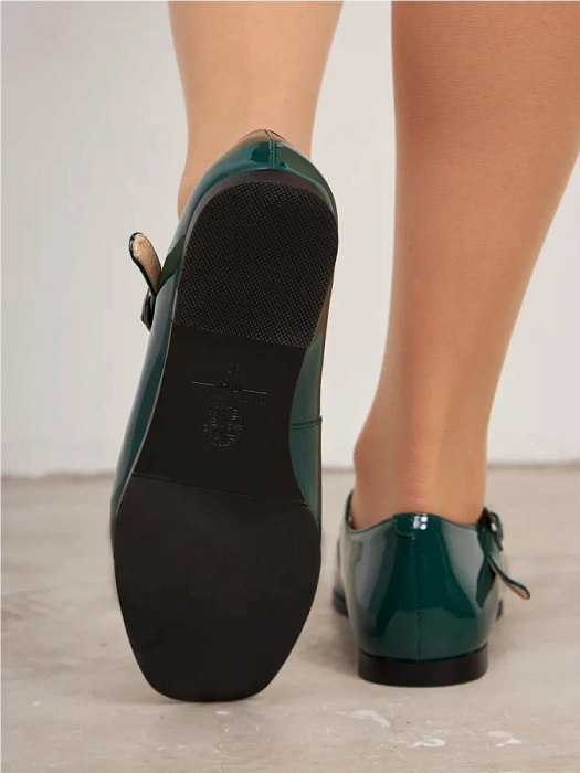 Женские туфли FEDERICA RODARI зеленые, артикул 4E-3730-209-25W