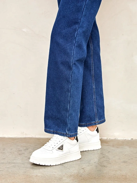 Женские кеды Donna Daniella  белые, артикул 42-TZV6-3-112