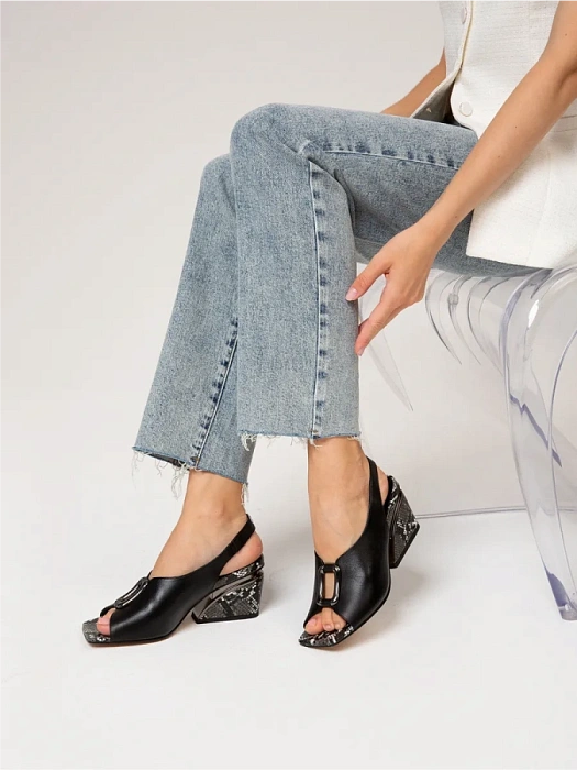 Женские босоножки  SOFIA-ALEXANDRA черные, артикул SA20559-WL