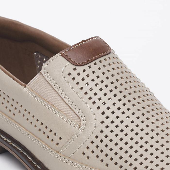 Мужские туфли RIEKER бежевые, артикул 13459-60