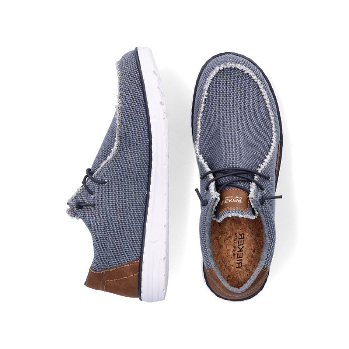 Мужские туфли RIEKER синие, артикул 08600-12