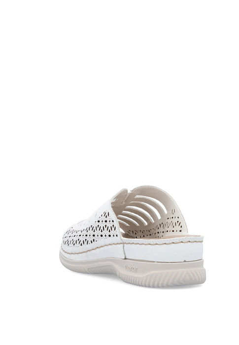 Женские сабо RIEKER белые, артикул V7495-80