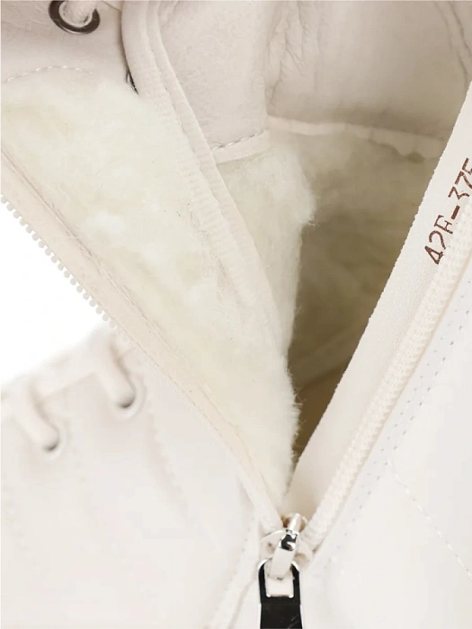 Женские ботинки basic FEDERICA RODARI белые, артикул 42E-375-46B