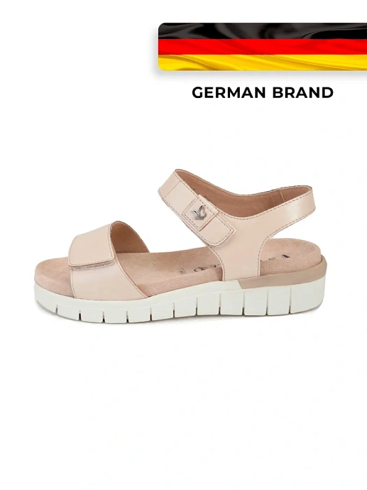 Женские сандалии CAPRICE бежевые, артикул 9-28701-42-140