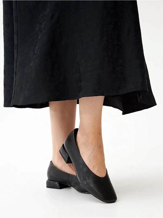 Женские балетки SOFIA-ALEXANDRA черные, артикул 38E-HF593-A