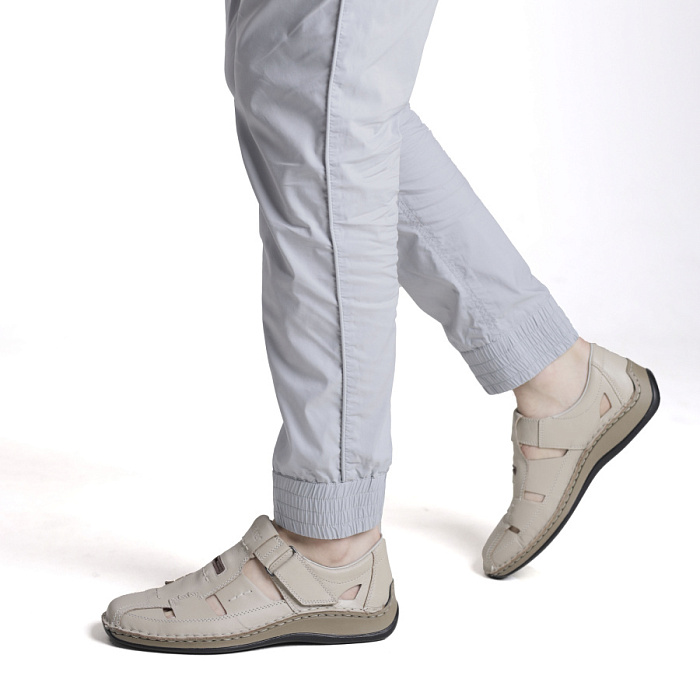 Мужские сандалеты basic RIEKER бежевые, артикул 05284-60