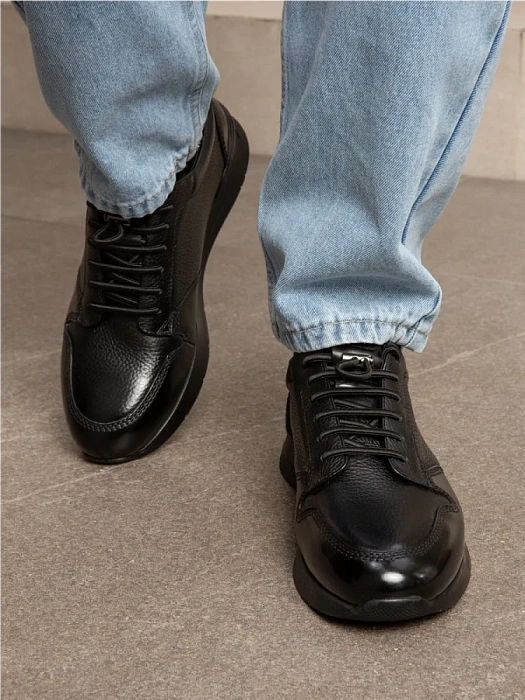 Мужские кроссовки BRUNO RENZONI  черные, артикул A004-1