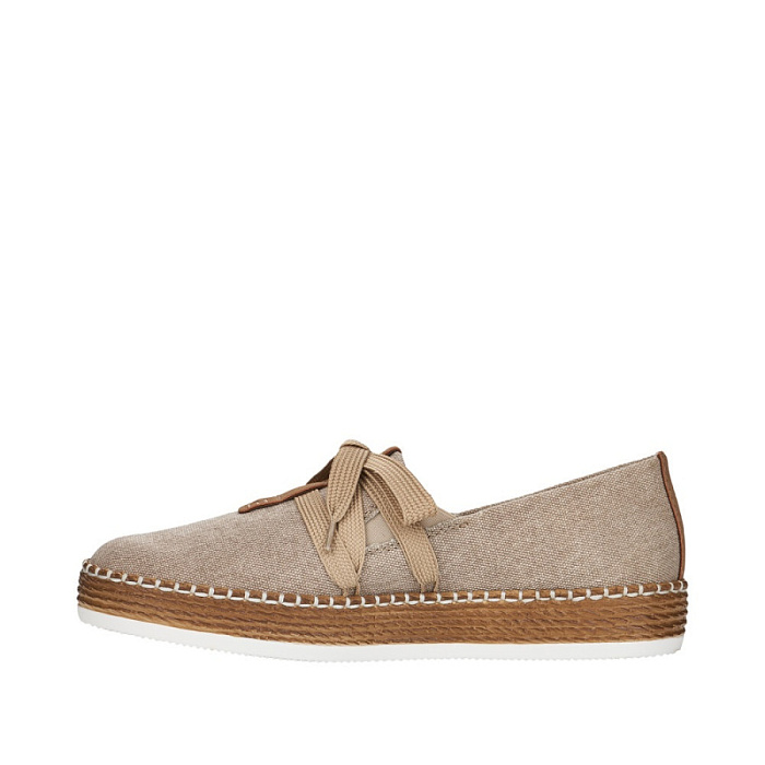 Женские эспадрильи RIEKER бежевые, артикул L7841-60