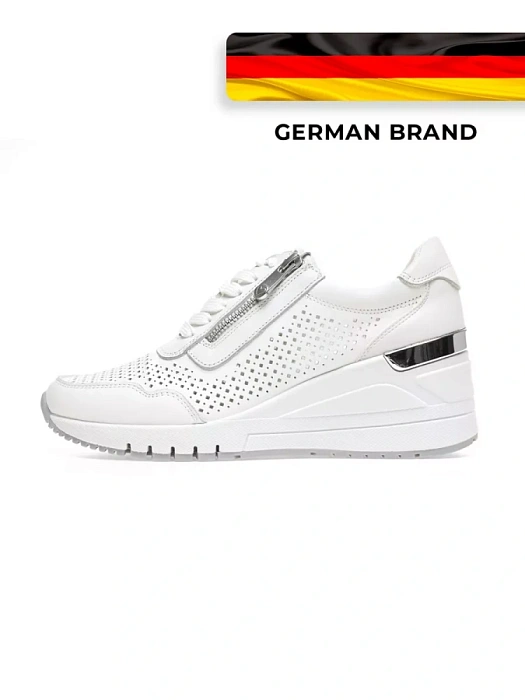 Женские сникерсы MARCO TOZZI белые, артикул 2-23501-42-100