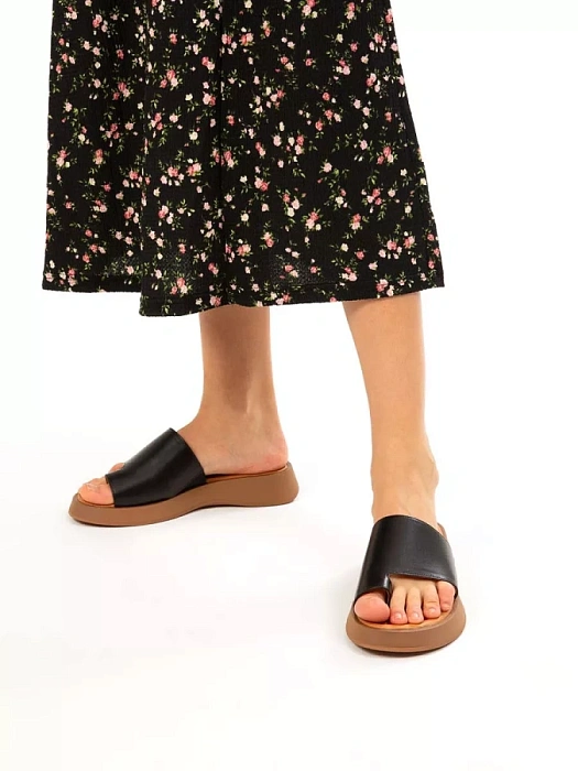 Женские сабо eObuv черные, артикул EO-G-121-24-1