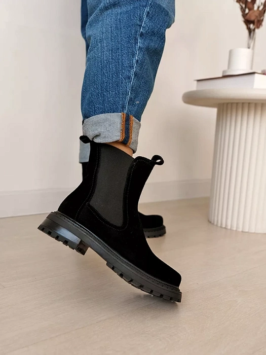 Женские челси SOFIA-ALEXANDRA черные, артикул 17E-Z16559-F03