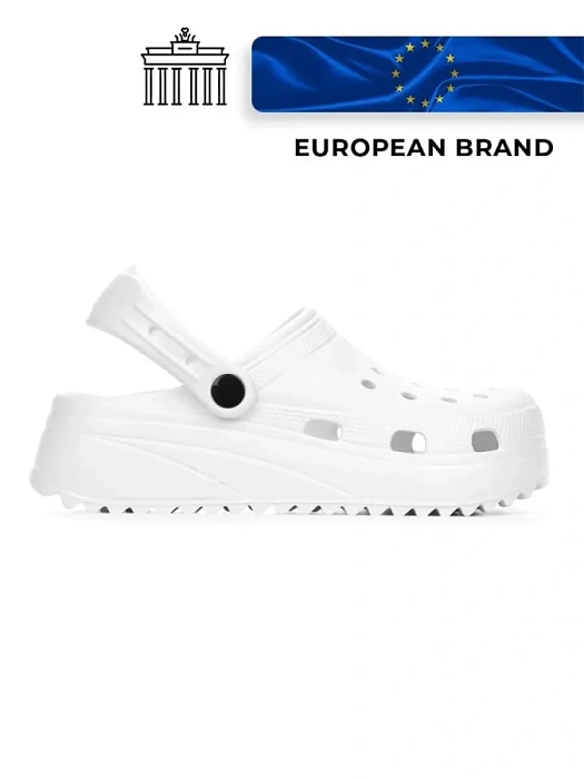 Женские сабо eObuv белые, артикул 437305/01-01EB