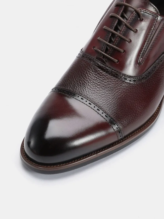Мужские оксфорды BRUNO RENZONI  бордовые, артикул 5408A-910I