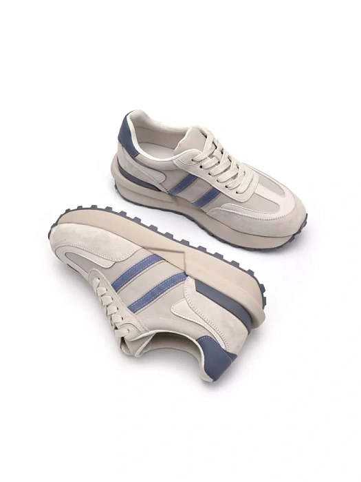 Женские кроссовки SOFIA-ALEXANDRA бежевые, артикул SA16519-WT-1