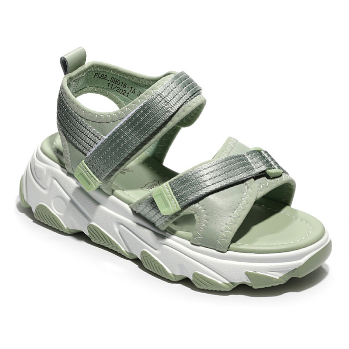 Женские сандалии Donna Daniella  зеленые, артикул FL82_SH016-1A_GREEN