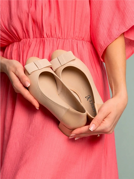 Женские туфли лодочки basic CAPRICE бежевые, артикул 9-22307-42-409