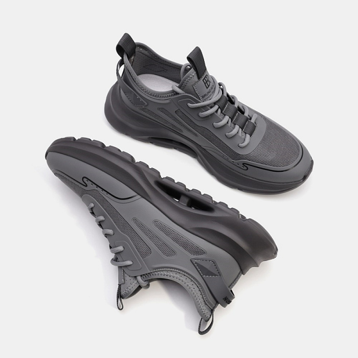 Мужские кроссовки BRUNO RENZONI  серые, артикул WZMC20023-81