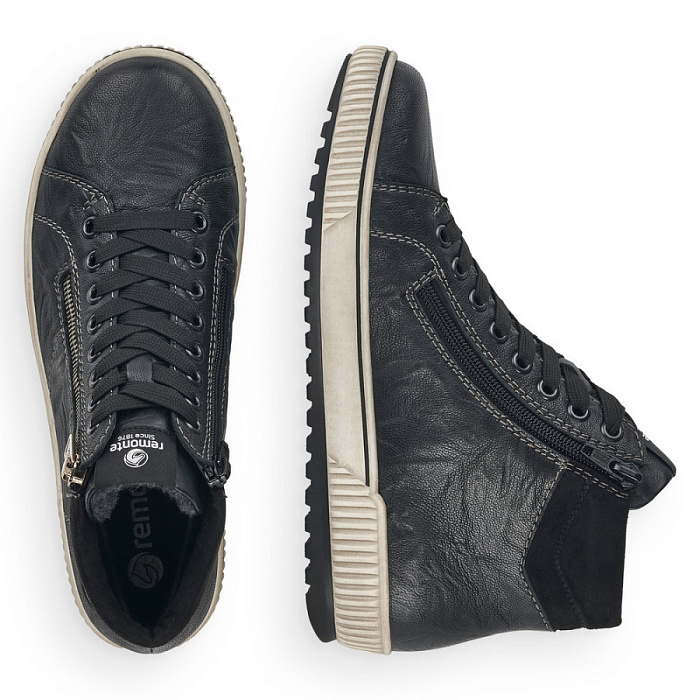 Женские ботинки basic REMONTE черные, артикул D0772-01