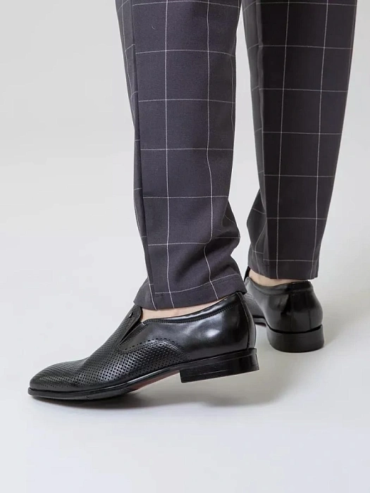 Мужские туфли basic BRUNO RENZONI  черные, артикул 5281B-990A