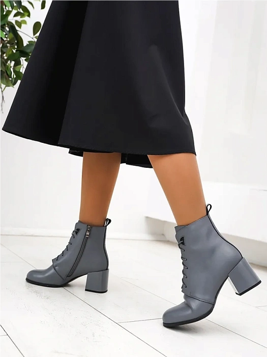 Женские ботильоны FEDERICA RODARI серые, артикул 4E-1057-305