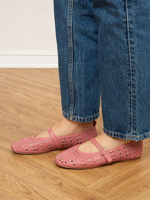 Женские балетки SOFIA-ALEXANDRA розовые, артикул 4E-3907-902-A862