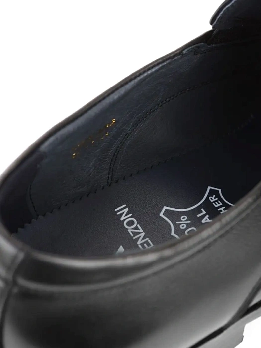 Мужские туфли basic BRUNO RENZONI  черные, артикул 5381A-905A