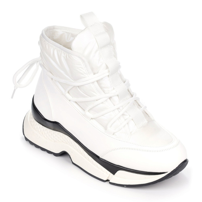 Женские ботинки basic Donna Daniella  белые, артикул JE191-021
