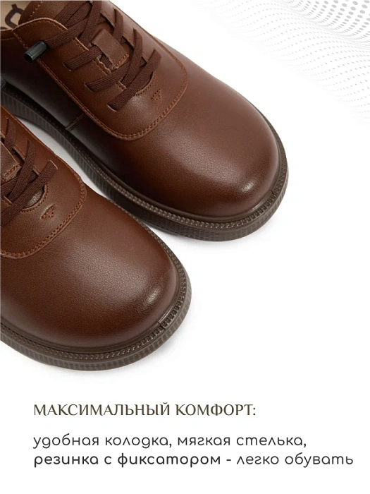 Женские туфли eObuv коричневые, артикул DY25030701B