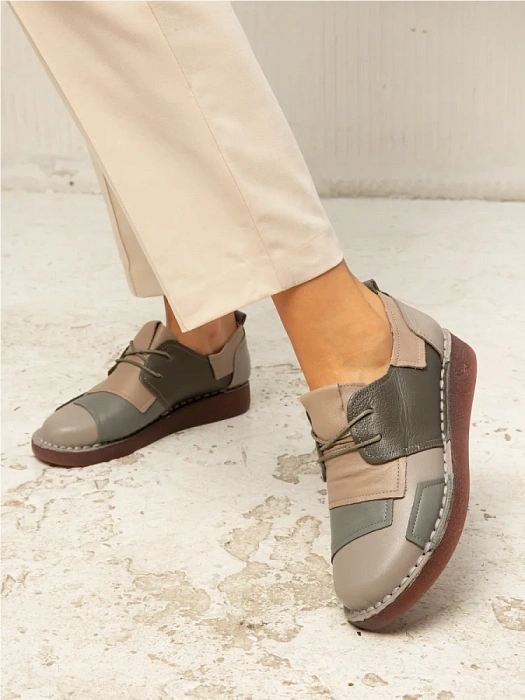 Женские туфли eObuv серые, артикул DB8370-4