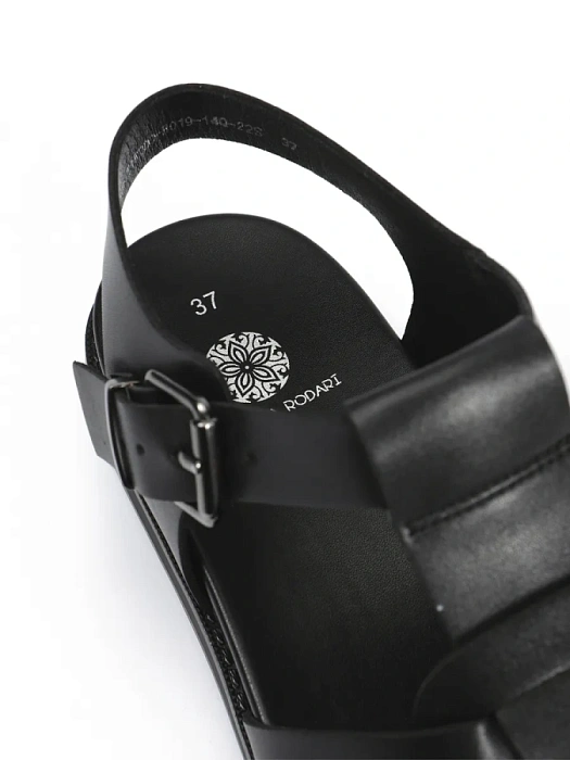 Женские сандалии FEDERICA RODARI черные, артикул 17EOB-Z15200-H019-14Q-22SS