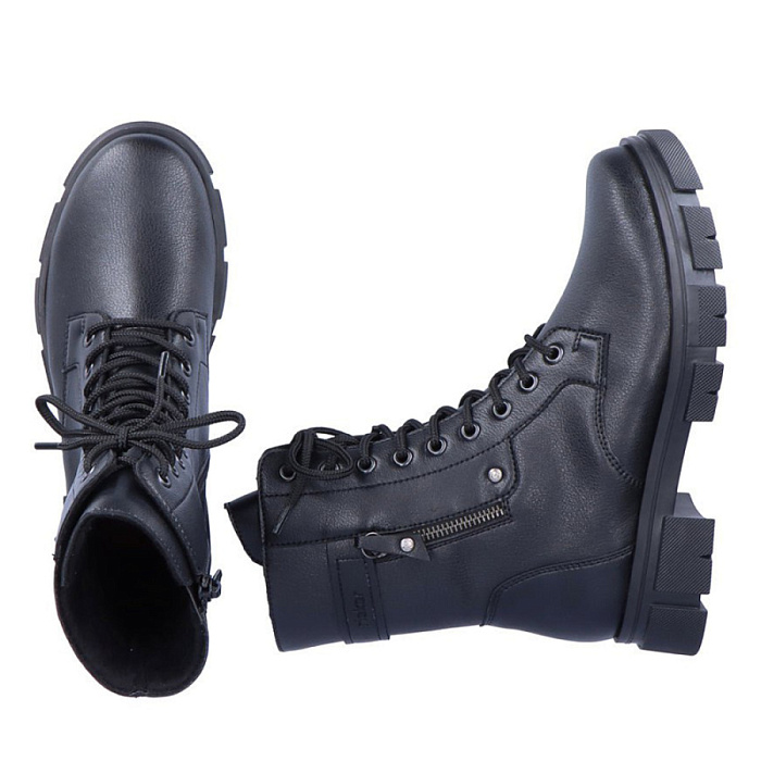 Женские берцы RIEKER черные, артикул Y7113-00