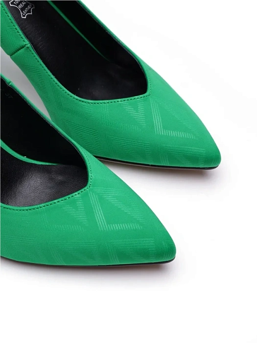 Женские туфли лодочки basic FEDERICA RODARI зеленые, артикул 17E-H595-CT2-2