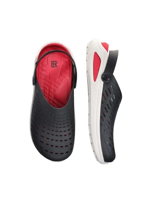 Мужские сабо BRUNO RENZONI  черные, артикул 437398/01-02BR