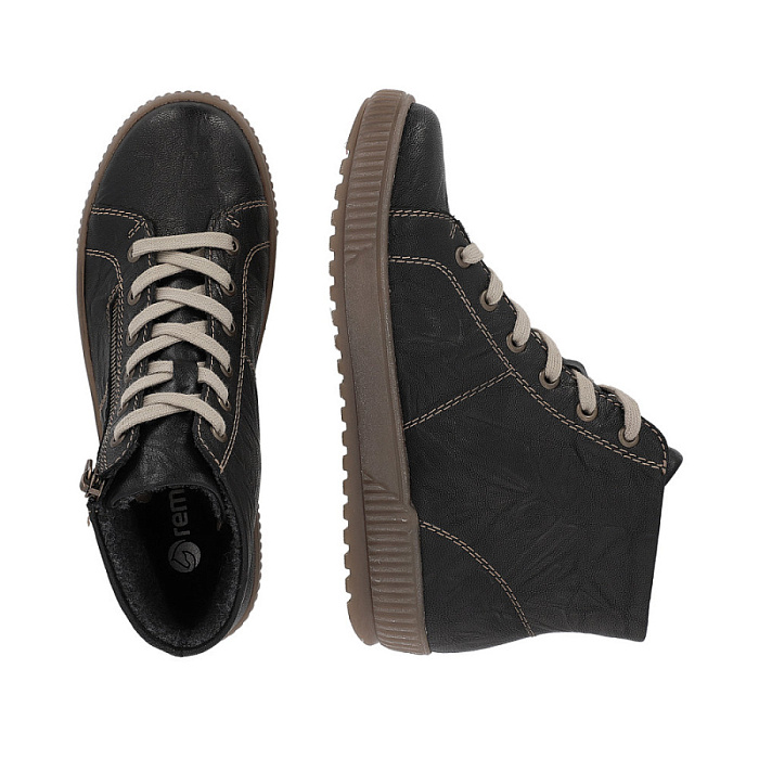 Женские ботинки basic REMONTE черные, артикул D0776-01