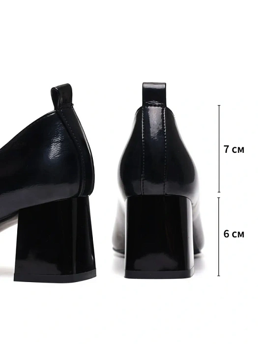 Женские туфли лодочки basic Donna Daniella  черные, артикул 42-TME27-54-501