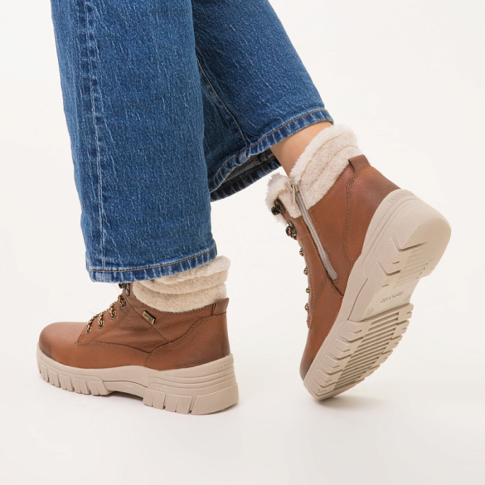 Женские ботинки basic REMONTE коричневые, артикул D0E71-24