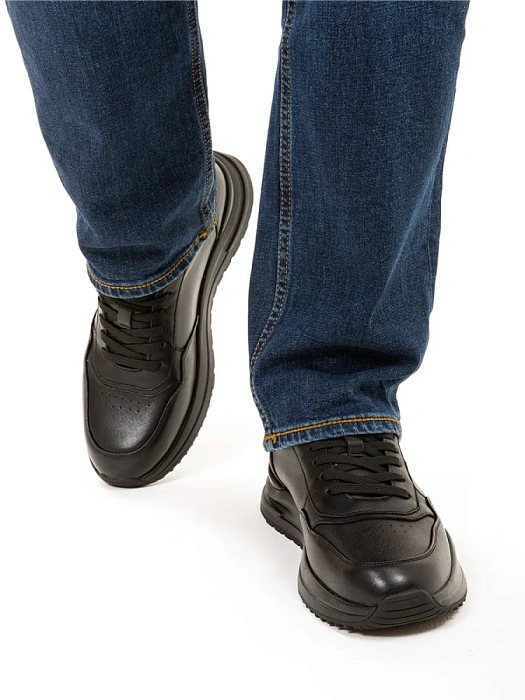 Мужские кроссовки BRUNO RENZONI  черные, артикул HM9885-1