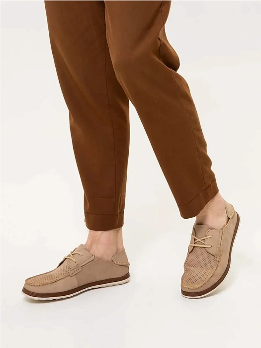 Мужские туфли BRUNO RENZONI  бежевые, артикул MC1204BB-9A